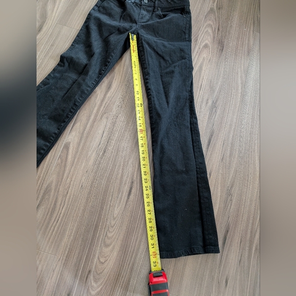 Tory Burch Black Classic Bootcut Black Denim Jeans Low Rise (Size 27 / 4) - Picture 9 of 9